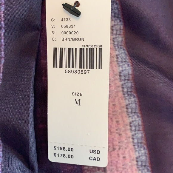 NWT Anthropologie Brown Biker Jacket- Size M - Picture 5 of 6